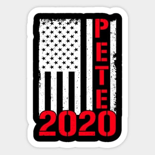PETE President 2020 American Flag Sticker